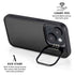 Specialty Vinyl Black Hex Texture iPhone 14 Kickstand Case
